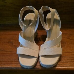 Diba Tan Wedge Sandals with Modern Design